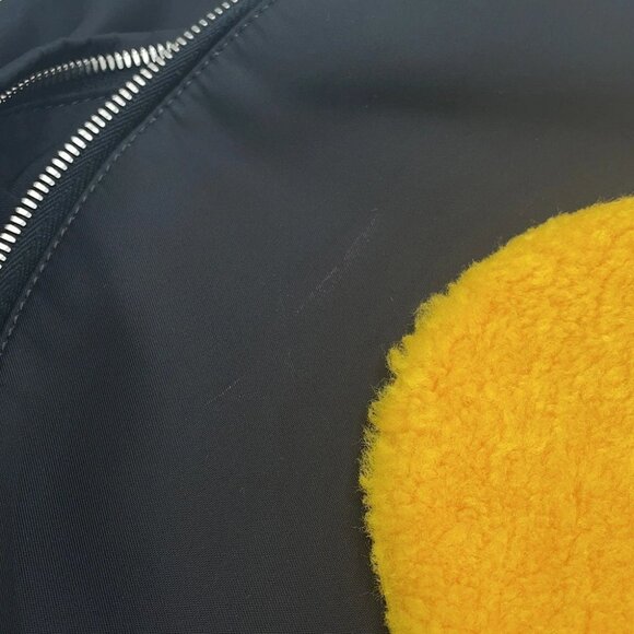 FENDI Backpack Light bulb Nylon Black/Yellow 7VZ016 - Picture 7 of 14